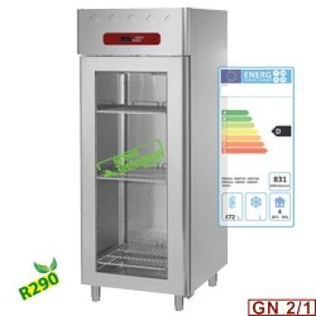 AD1N/HG-R2 (25) Kühlschrank Umluft, 700 Liter, 1 Glastür GN 2/1